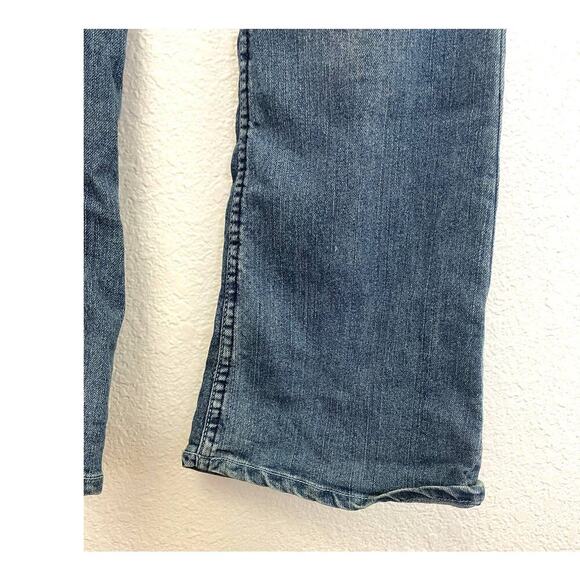 VTG LL Cool J Women's Blue Flare Denim Jeans Sz 5 Y2K Retro Soft 90's - Picture 7 of 12